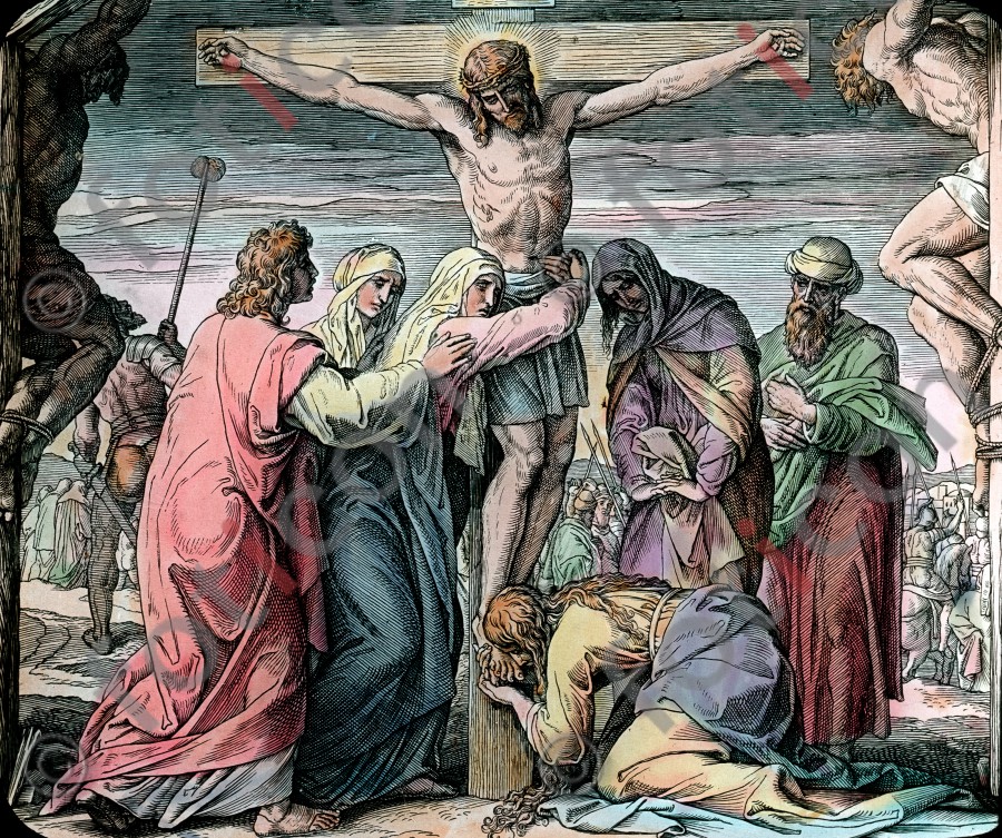Jesus stirbt am Kreuz | Jesus dies on the Cross - Foto foticon-simon-043-047.jpg | foticon.de - Bilddatenbank für Motive aus Geschichte und Kultur